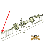 Distanzring Spacer Distanzstück Kupplung Kurbelwelle...