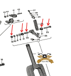 Gabel Buchsen Schwingarm Überholsatz Schwinge Reparatursatz  -CIF-