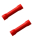 2 x Quetschverbinder Stoßverbinder rot 0,50 - 1,00 qmm
