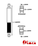 Stoßdämpfer Federbein IMCA geschlossen 260mm...