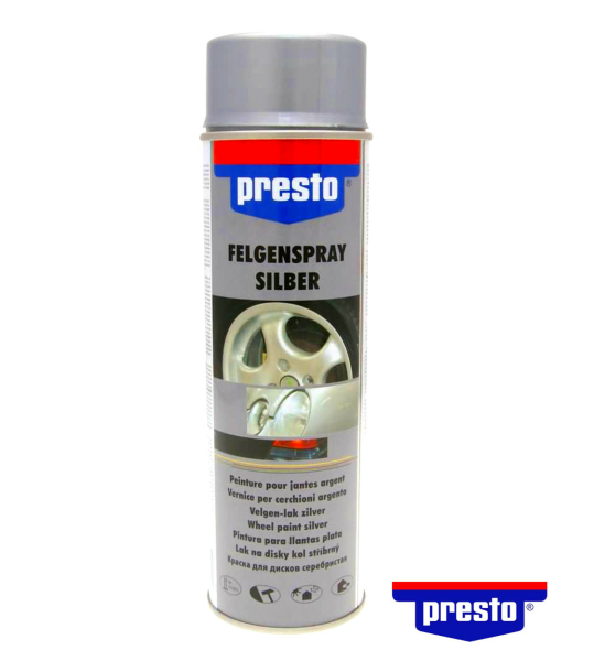 Felgenspray Presto silber 500 ml