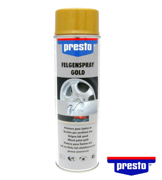 Felgenspray Presto gold 500 ml