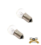 2 X Birne Lampe Mofa Moped Schraubgewinde E10 6V 7,5W...