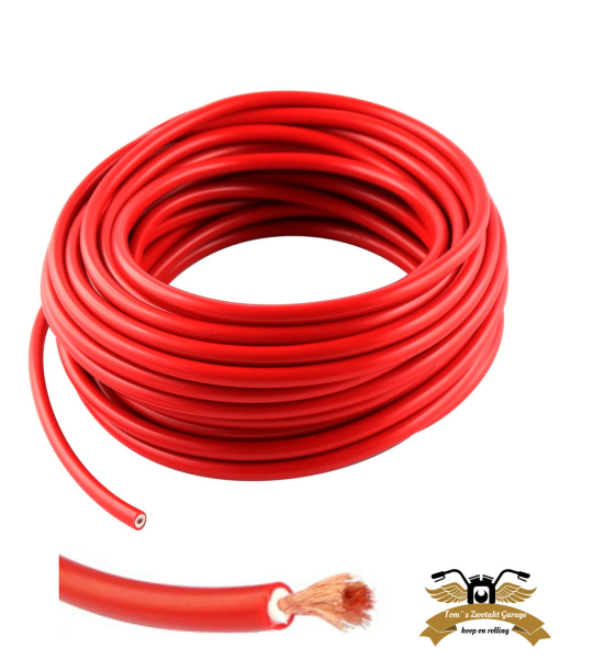 1m Litze 1,5 mm² rot höchstflexibel PVC Messleitung LifYY Zündkabel