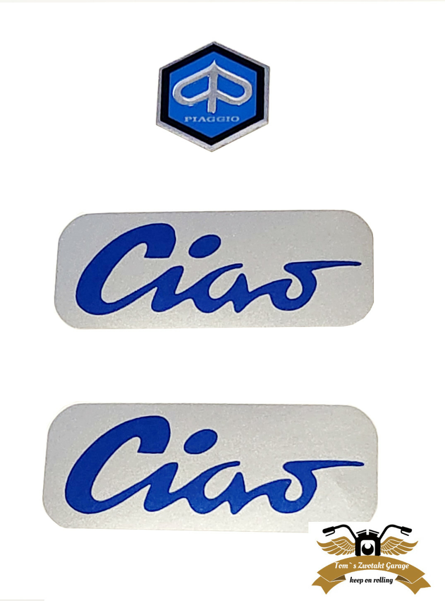 Ciao Schriftzug Sticker Kit blau >> Zwotakt Garage, 8,90 €