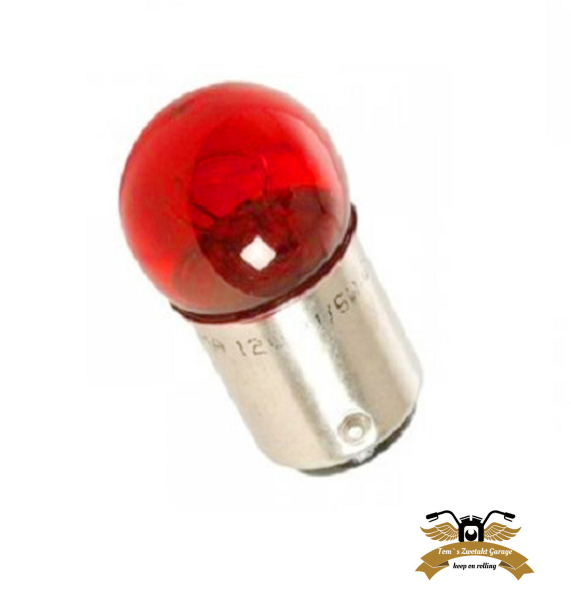 Birne rot BAY15D 12V 18/5W rot klein 18x35mm mm Glühbirne Stopbirne Moped Motorrad KFZ