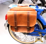 Ciao Satteltasche Doppeltasche braun Kunstleder 30x37x11 cm mit Halter Bravo Vespa SI Boss