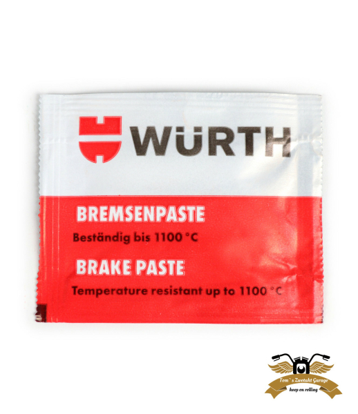 Bremsenpaste Hochtemperatur 5,5 ml - 1100° silberfarben -WÜRTH-