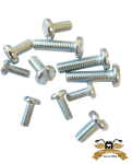 6 x Flachkopfschraube DIN 85 Linsenschraube M3 x 10mm...