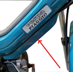 Piaggio Vespa SI FL2 Abdeckung Seilzüge Hupe Tankunterseite Maske -CIF-