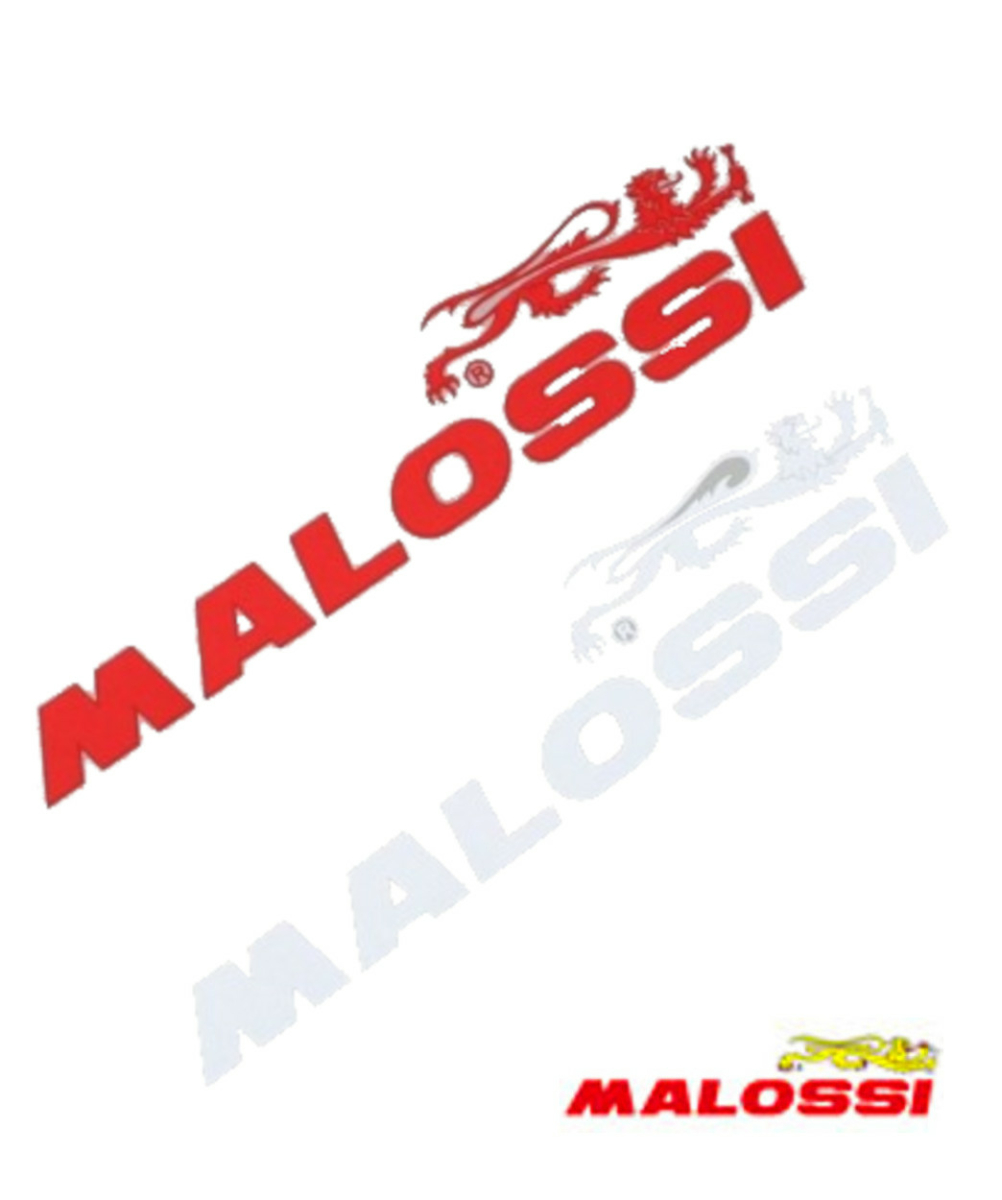 Malossi Aufkleber Kit 60x145mm rot weiss >> Zwotakt Garage, 2,20 €