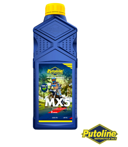 2-Takt Motoröl / Mischöl MX5 2T synthetisch Motocross 1 Ltr. -Putoline-