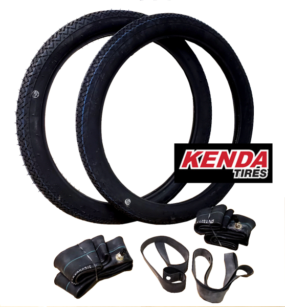 Reifen Set 2x Kenda K77 Klassik 2,00x17 TT 22B /Schlauch/Felgenband  -OEM-